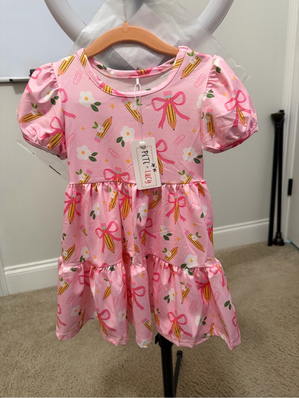 PETE + LUCY DOODLE DAYS GIRL DRESS 12/18 MO